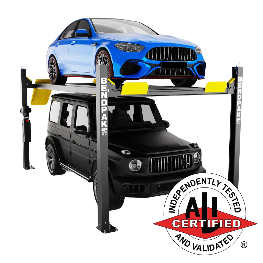 BendPak HD-9XW 9,000-lb. Capacity, Four-Post Lift / Standard Width / High Lift - 110V